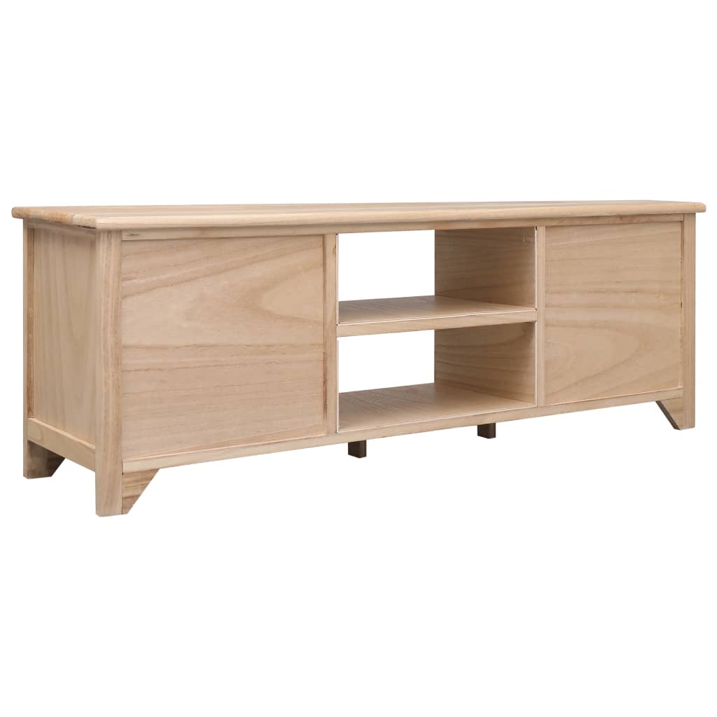 Tv-meubel 115x30x40 cm paulowniahout grijs