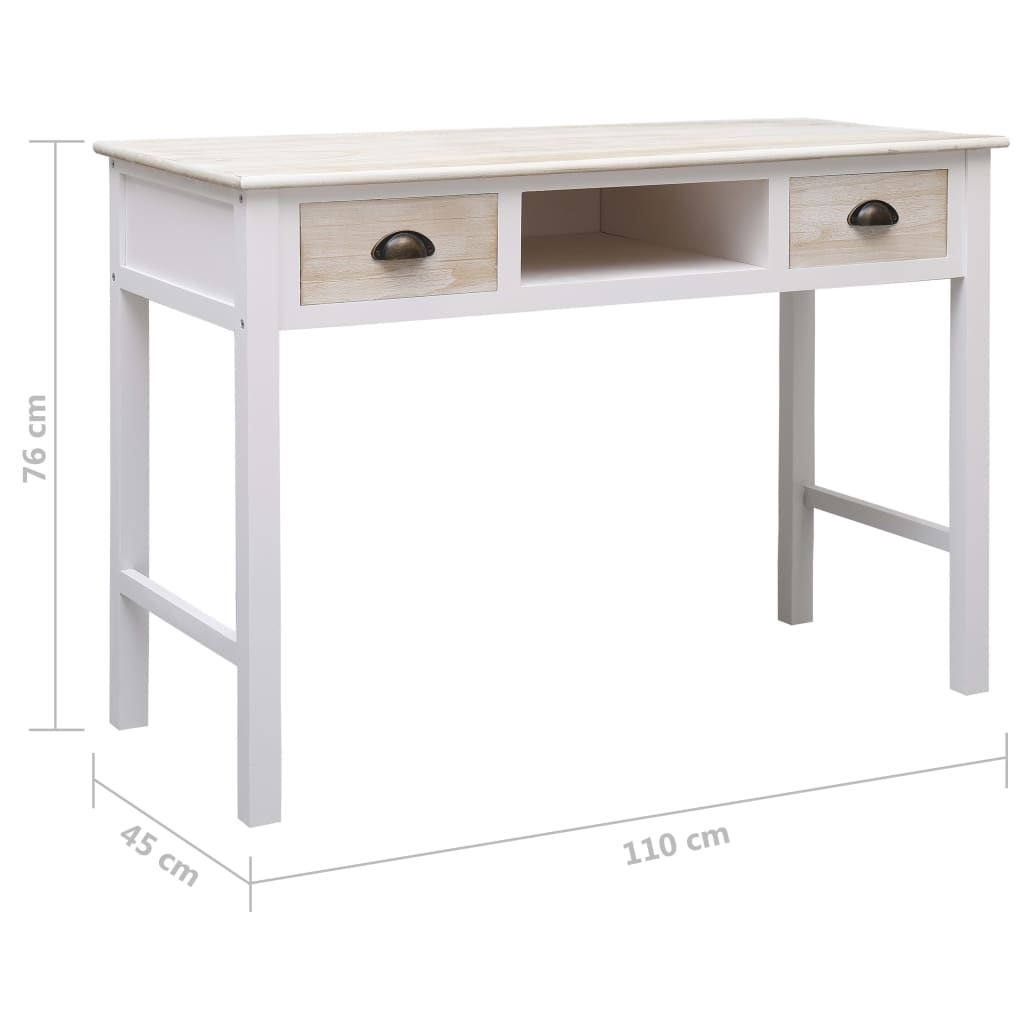 Table murale 110x45x76 cm bois