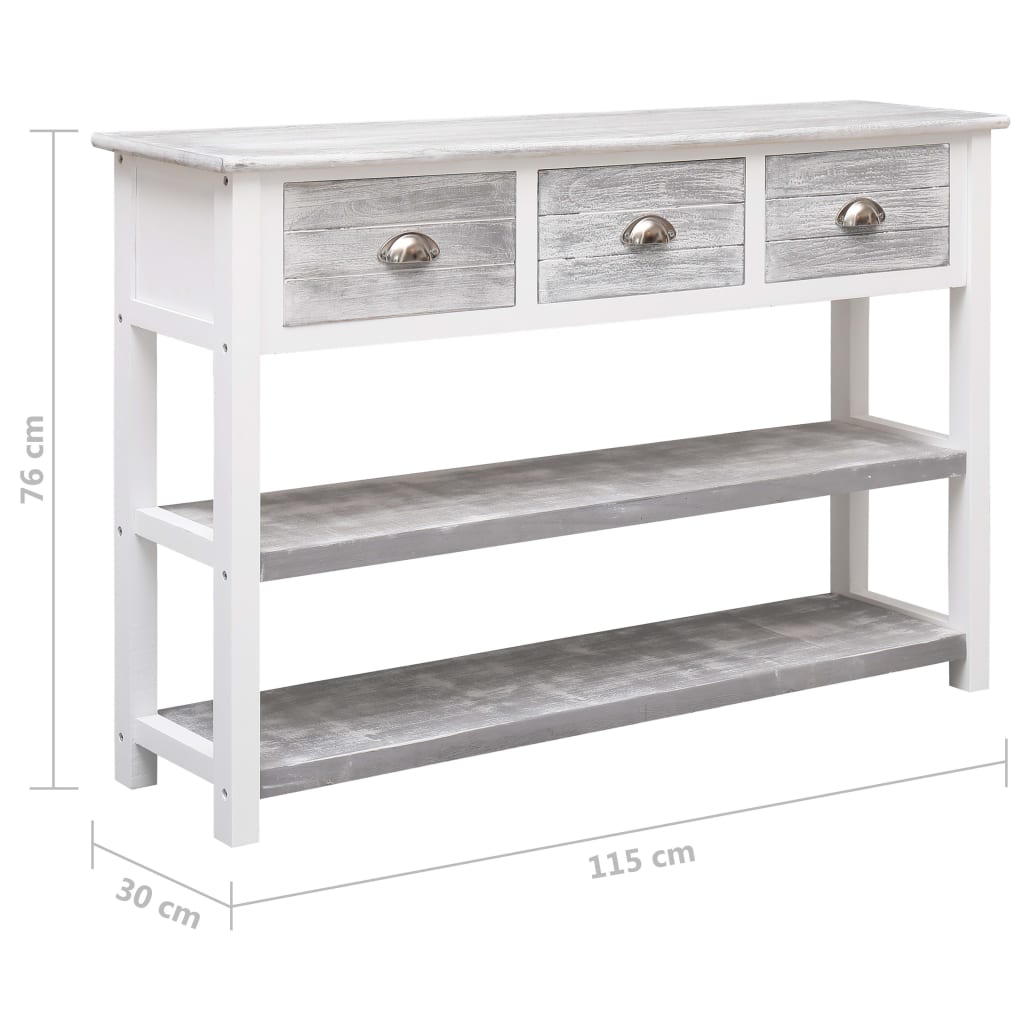 Buffet 115x30x76 cm bois