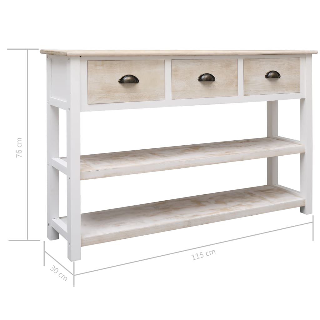 Buffet 115x30x76 cm bois