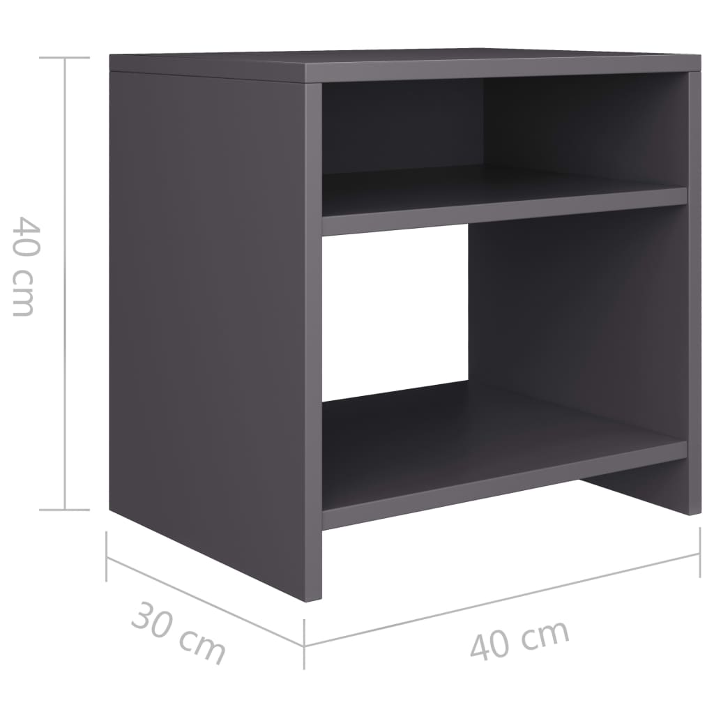 Table de chevet 40x30x40 cm en bois travaillé