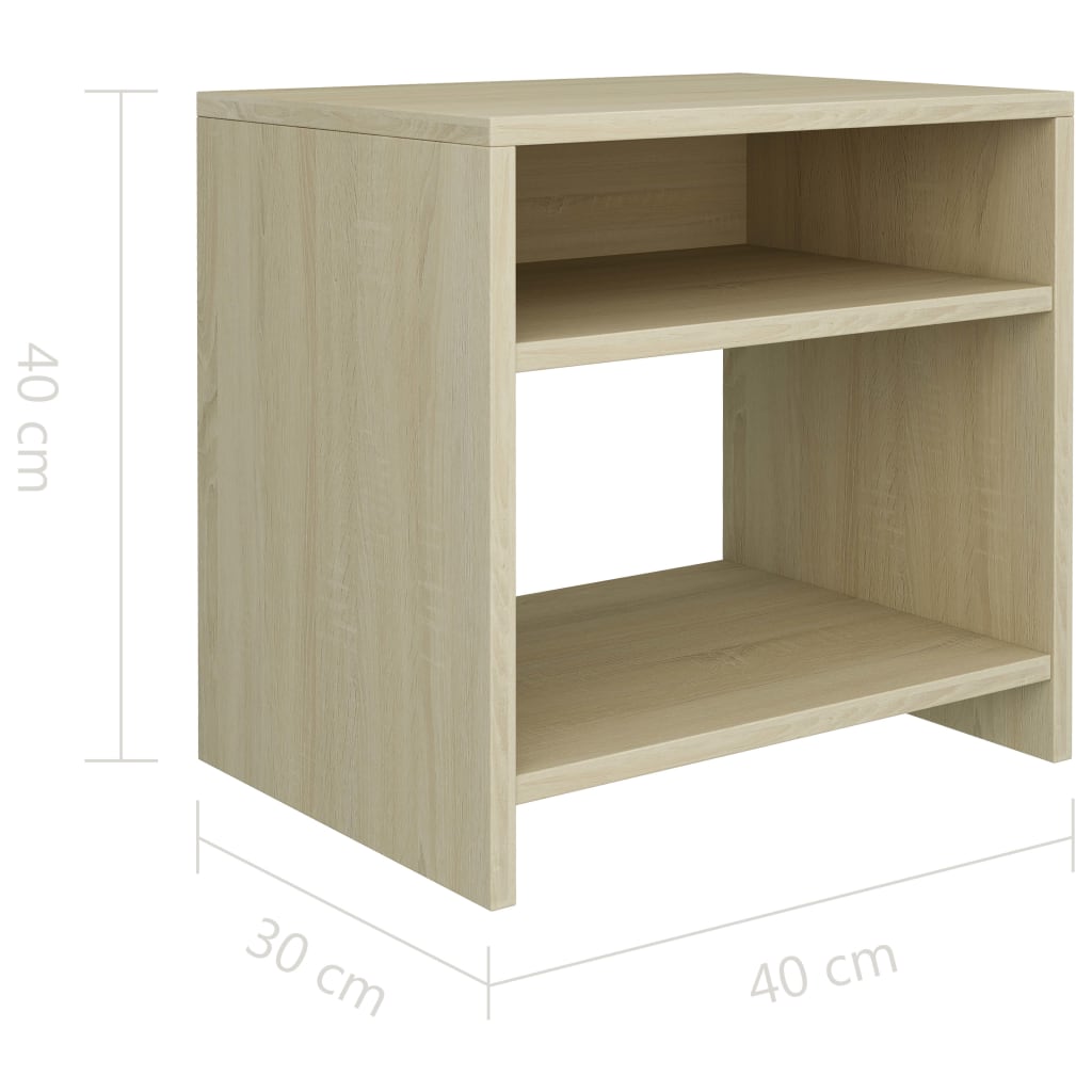 Table de chevet 40x30x40 cm en bois travaillé