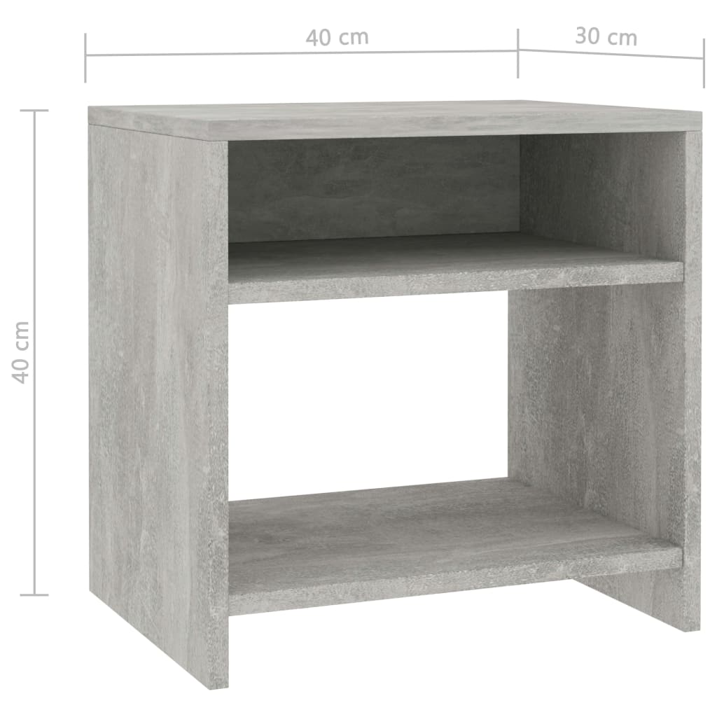 Table de chevet 40x30x40 cm en bois travaillé