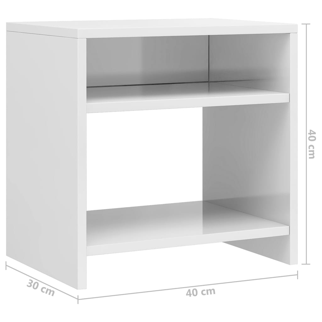 Table de chevet 40x30x40 cm en bois travaillé