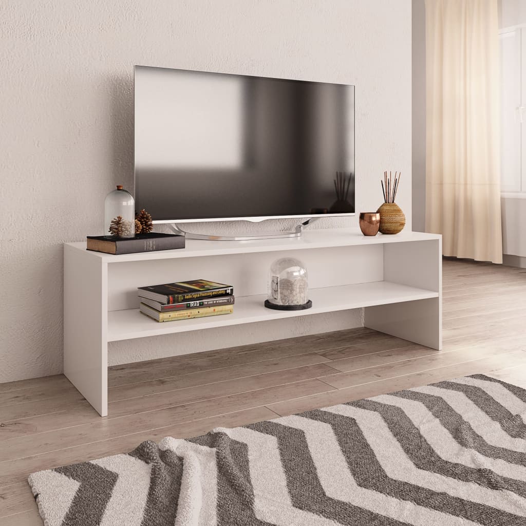 Meuble TV 120x40x40 cm en bois travaillé