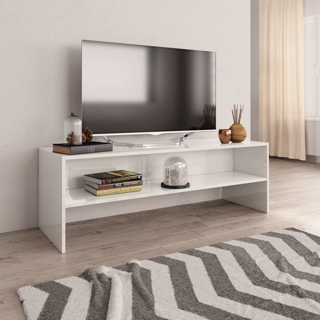 Meuble TV 120x40x40 cm en bois travaillé