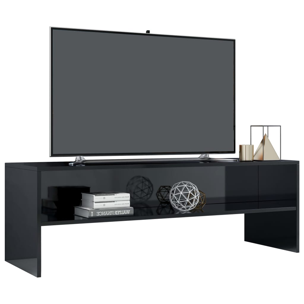 Meuble TV 120x40x40 cm en bois travaillé