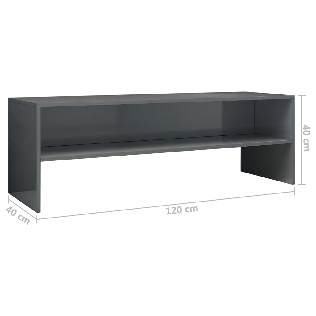 Tv-meubel 120x40x40 cm bewerkt hout oud houtkleurig