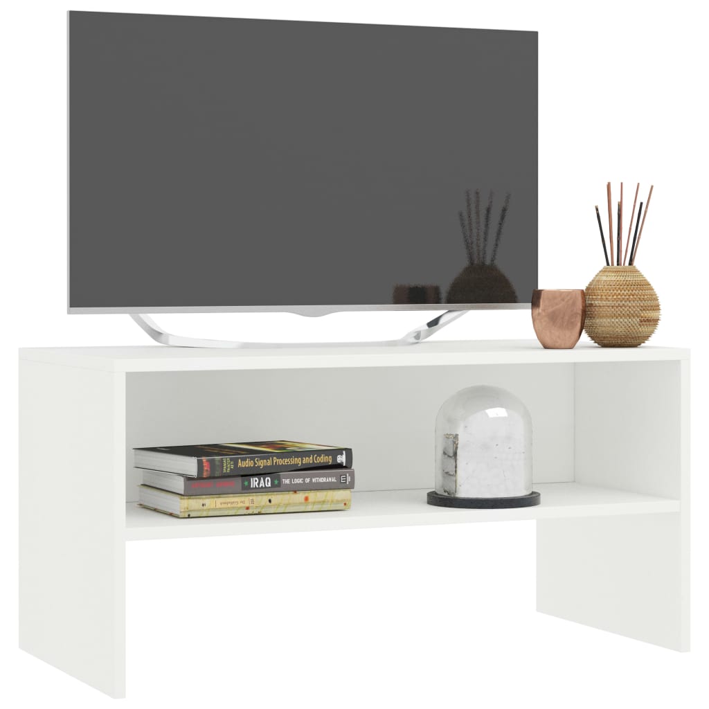 Meuble TV 80x40x40 cm en bois travaillé