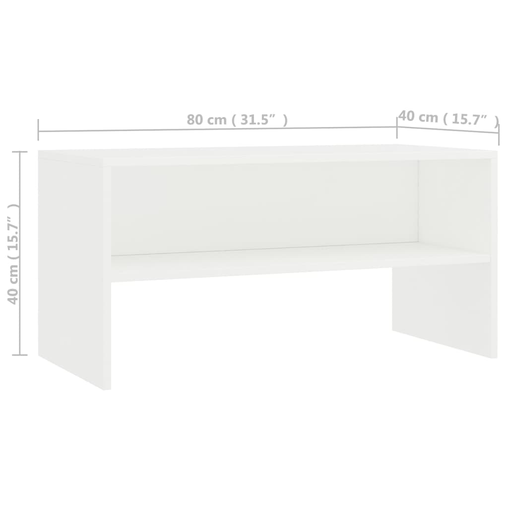 Tv-meubel 80x40x40 cm bewerkt hout