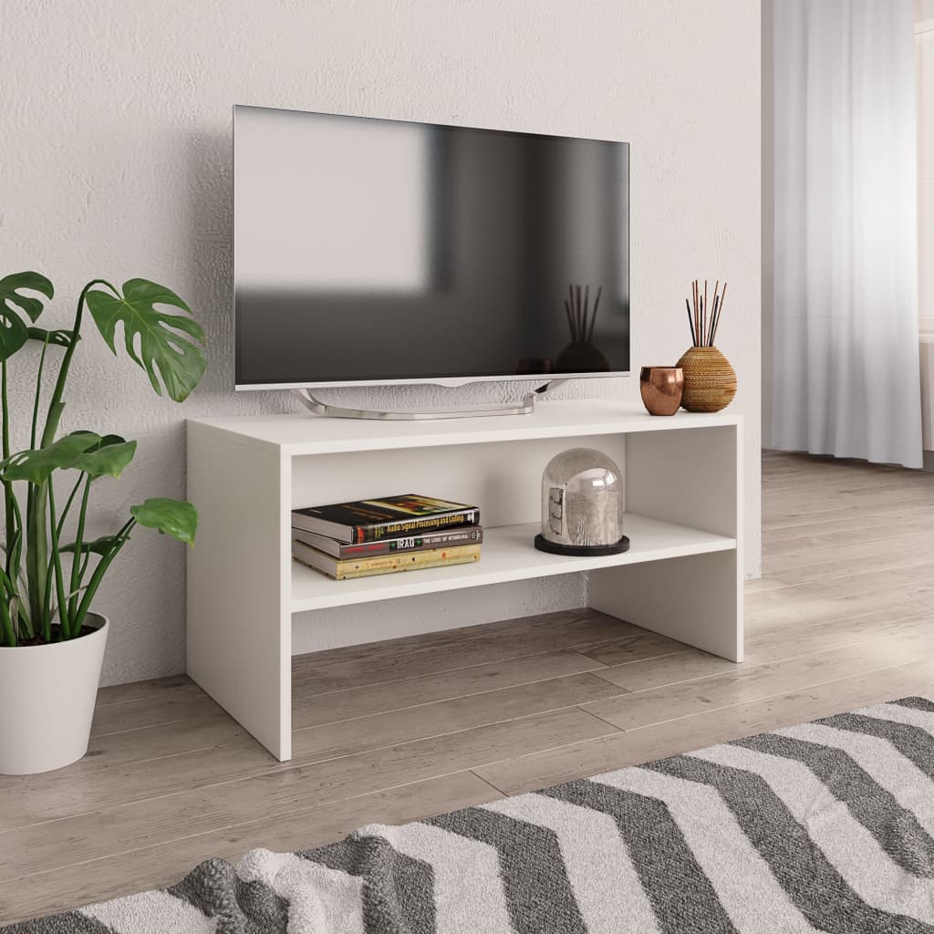 Meuble TV 80x40x40 cm en bois travaillé