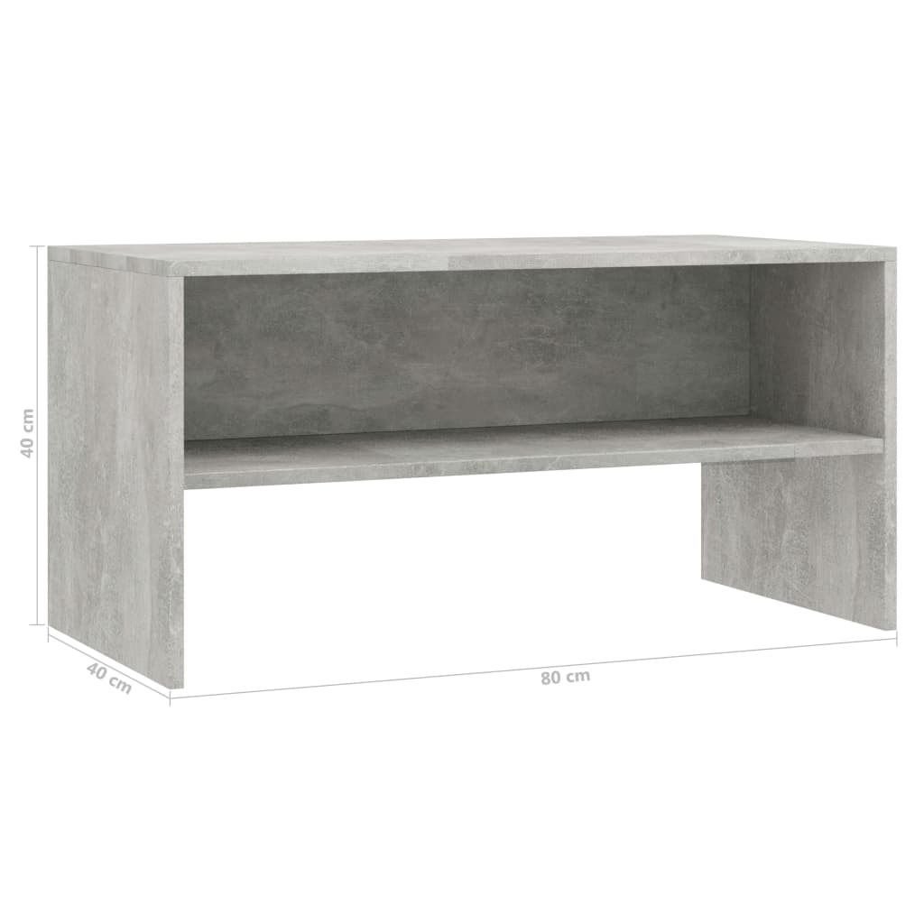 Tv-meubel 80x40x40 cm bewerkt hout