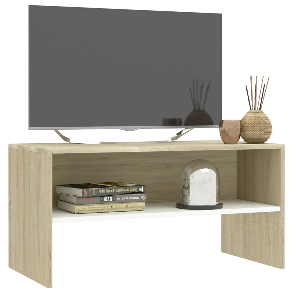 Tv-meubel 80x40x40 cm bewerkt hout