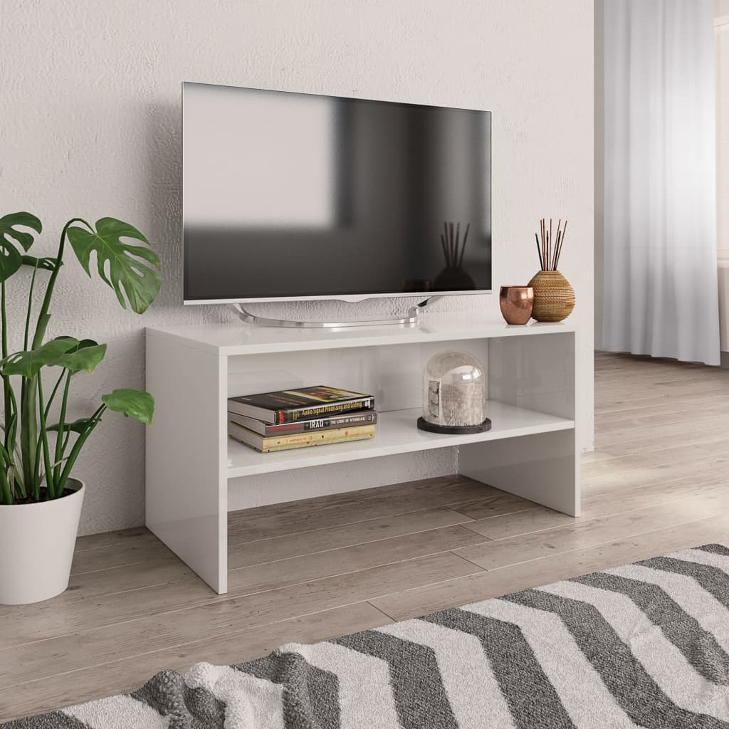 Meuble TV 80x40x40 cm en bois travaillé