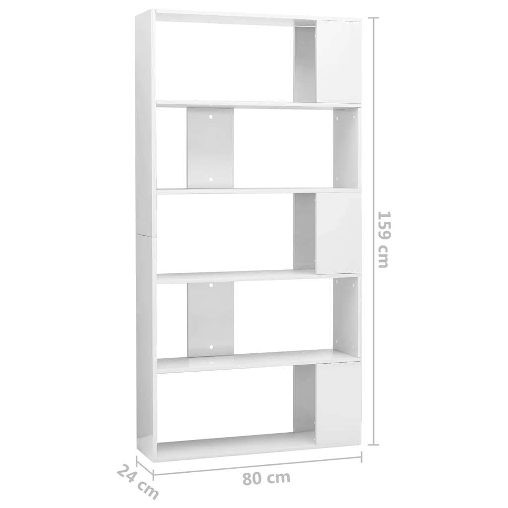 Boekenkast/kamerscherm 80x24x159 cm