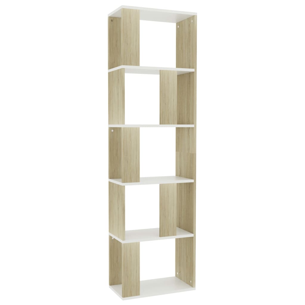 Boekenkast 45x24x160 cm bewerkt hout