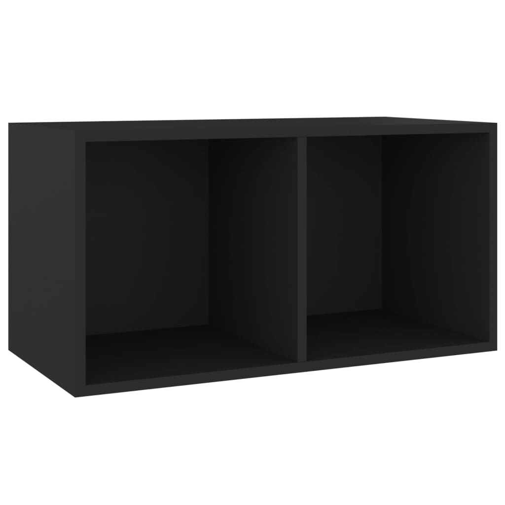 Coffret de rangement pour vinyles 71x34x36 cm en dérivé du bois