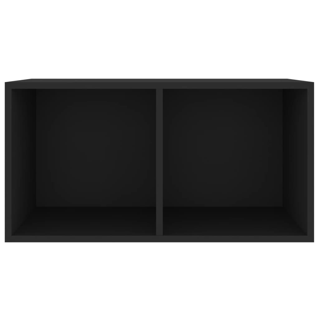 Coffret de rangement pour vinyles 71x34x36 cm en dérivé du bois