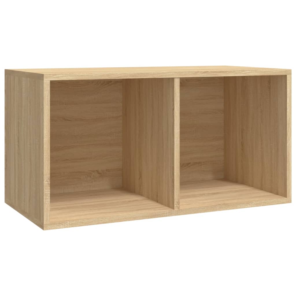 Coffret de rangement pour vinyles 71x34x36 cm en dérivé du bois