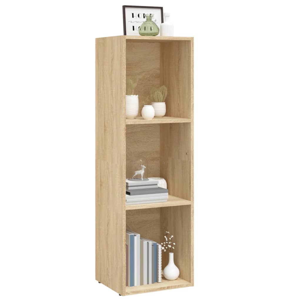 Boekenkast/tv-meubel 36x30x114 cm hout grijs sonoma eiken