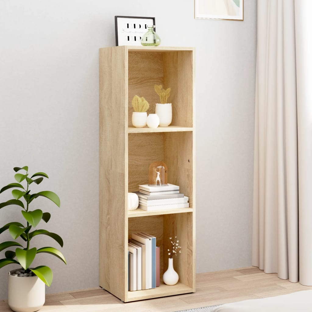 Boekenkast/tv-meubel 36x30x114 cm hout grijs sonoma eiken