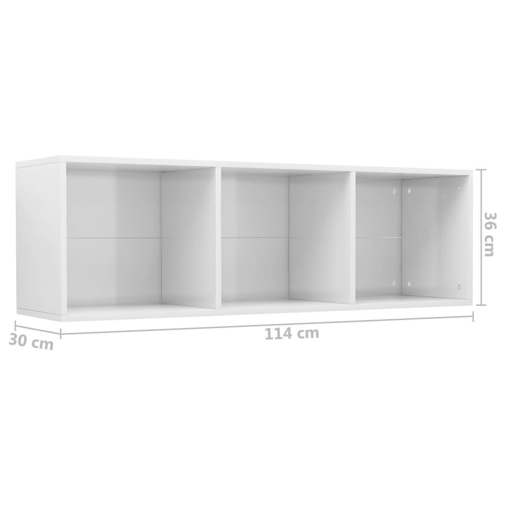 Bibliothèque/meuble TV 36x30x114 cm bois gris chêne sonoma