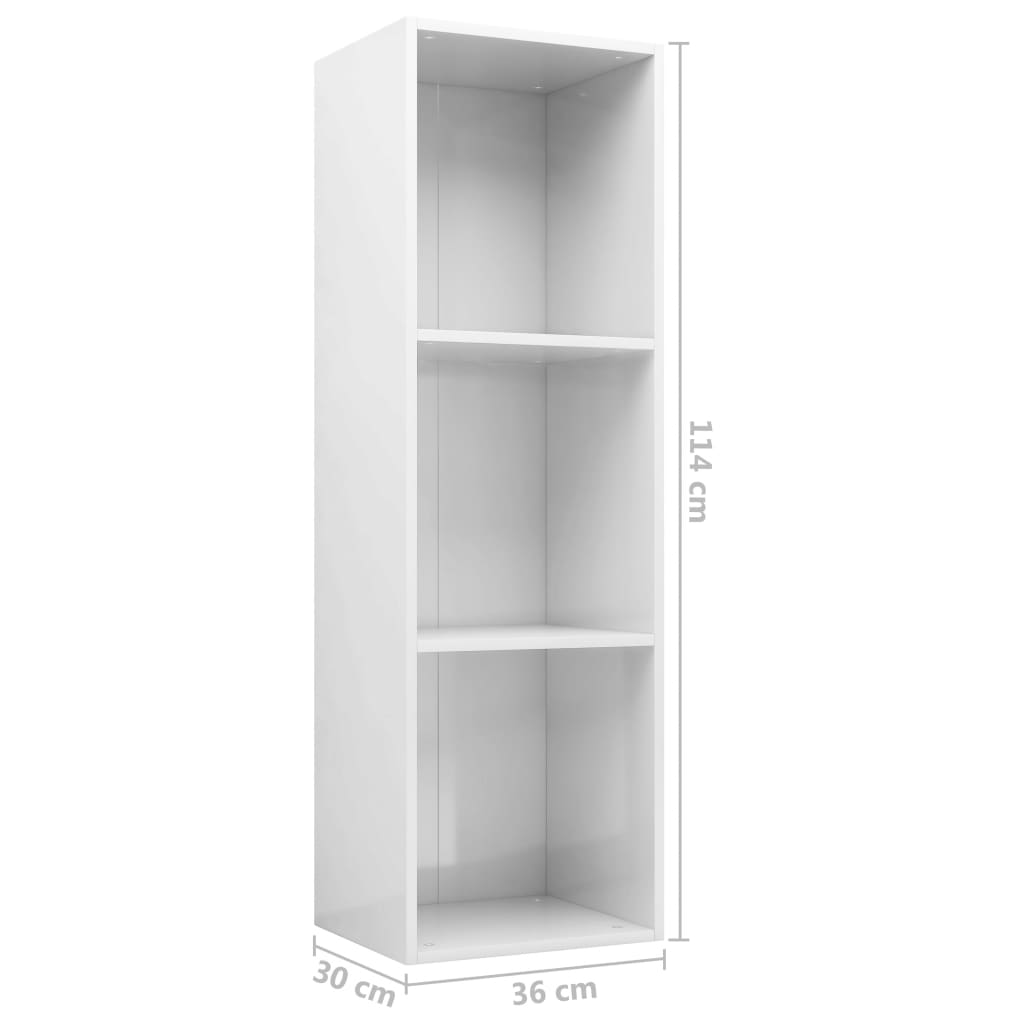 Boekenkast/tv-meubel 36x30x114 cm hout grijs sonoma eiken