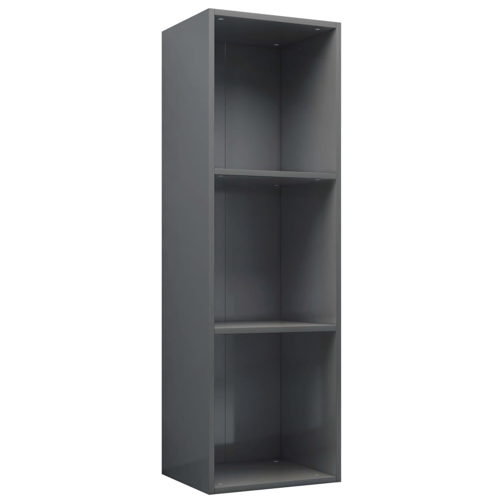 Bibliothèque/meuble TV 36x30x114 cm bois gris chêne sonoma