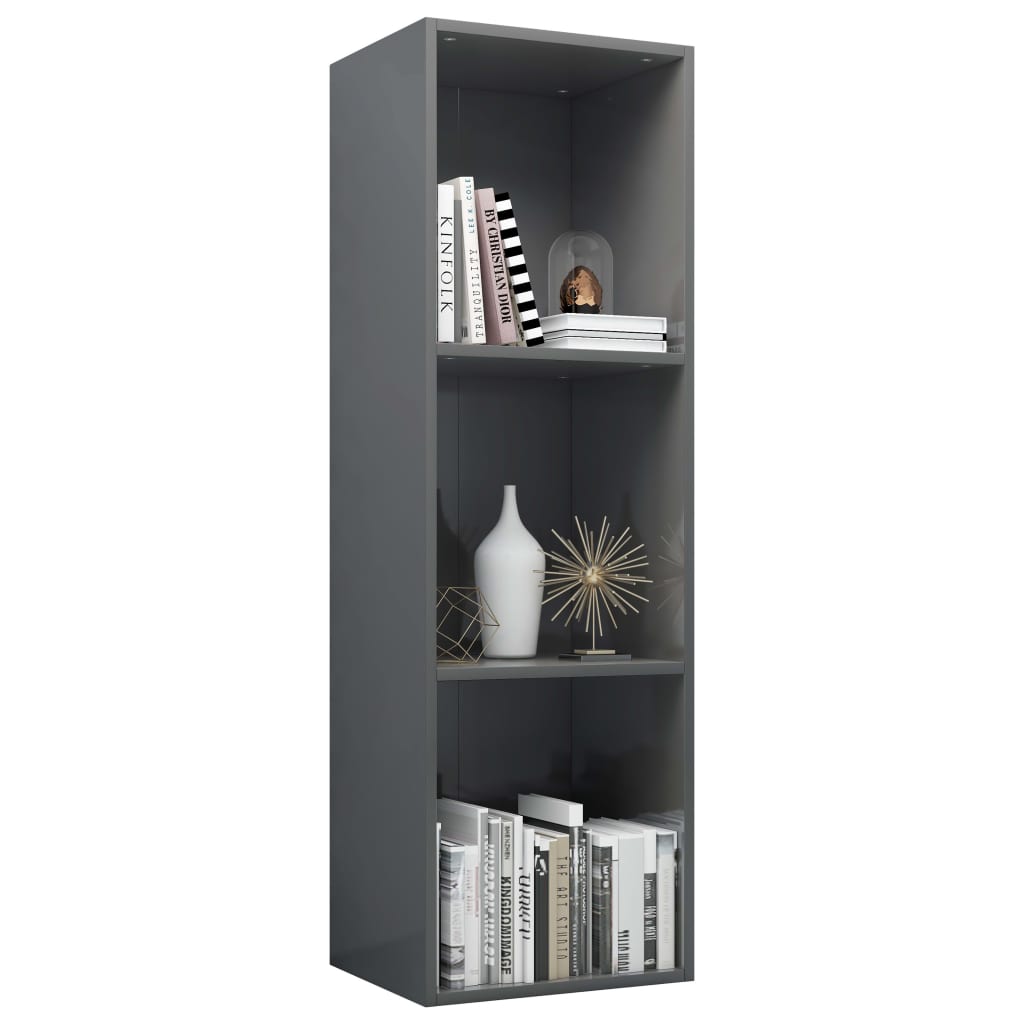 Boekenkast/tv-meubel 36x30x114 cm hout grijs sonoma eiken