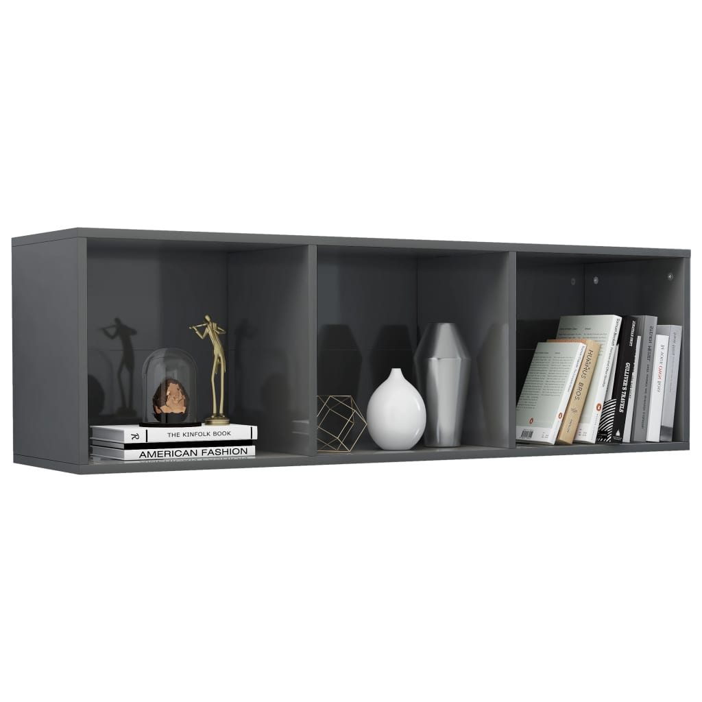 Bibliothèque/meuble TV 36x30x114 cm bois gris chêne sonoma