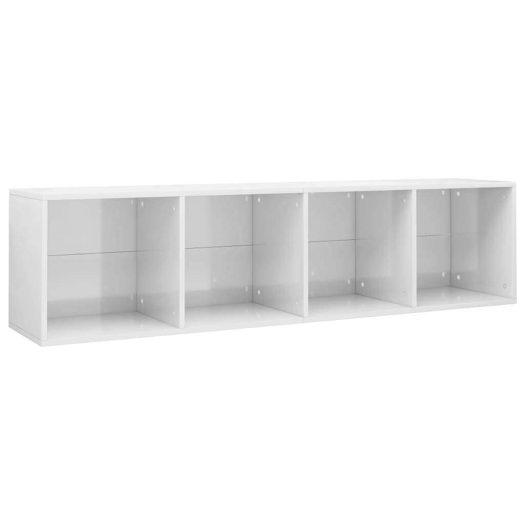 Boekenkast/tv-meubel 36x30x143 cm bewerkt hout