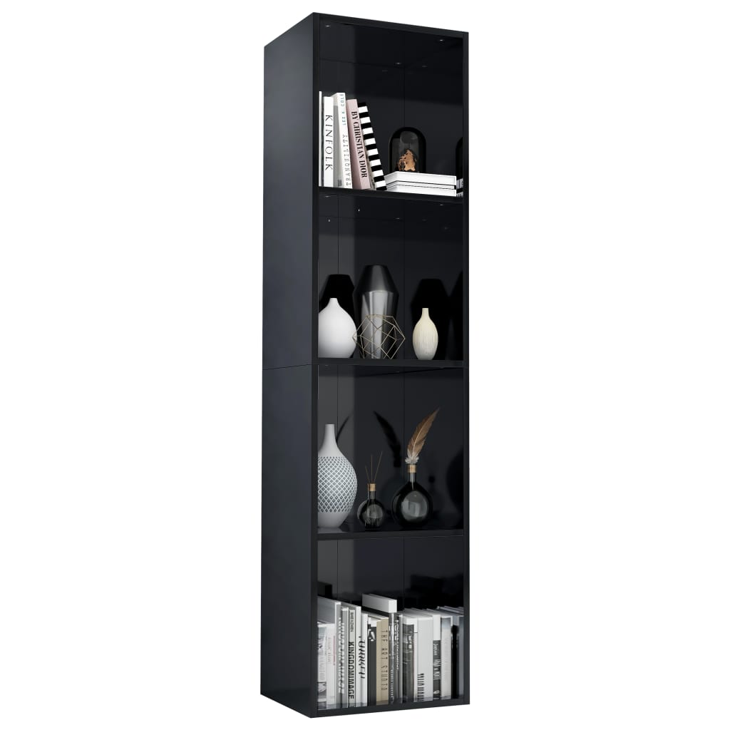 Boekenkast/tv-meubel 36x30x143 cm bewerkt hout