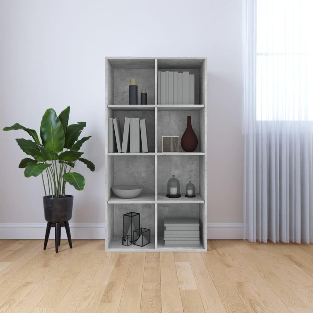 Boekenkast/dressoir 66x30x130 cm bewerkt hout eikenkleur