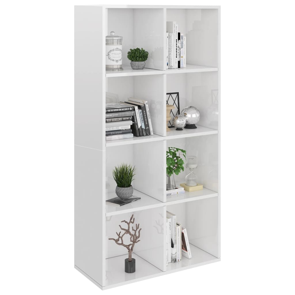 Boekenkast/dressoir 66x30x130 cm bewerkt hout eikenkleur