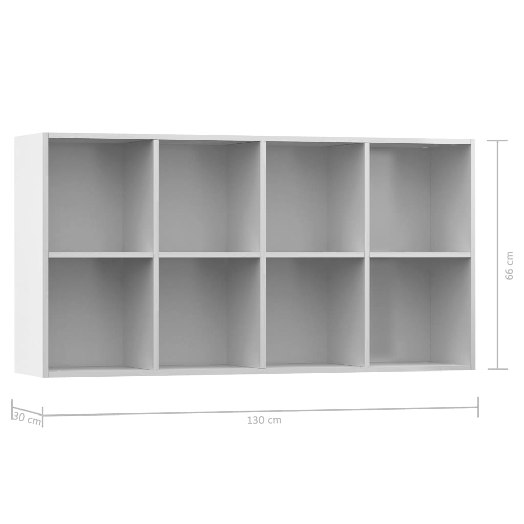 Boekenkast/dressoir 66x30x130 cm bewerkt hout eikenkleur