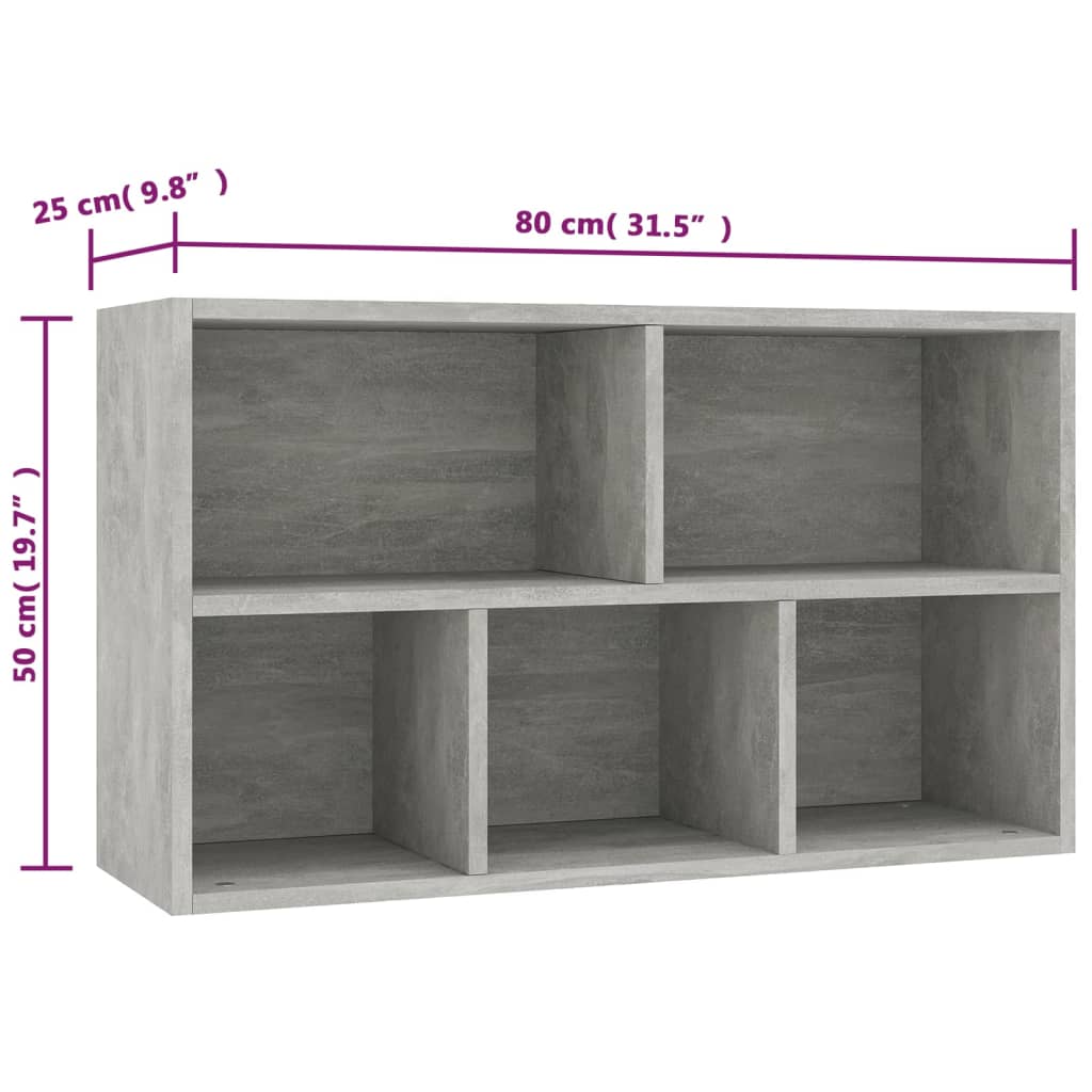 Bibliothèque/buffet 50x25x80 cm bois fini