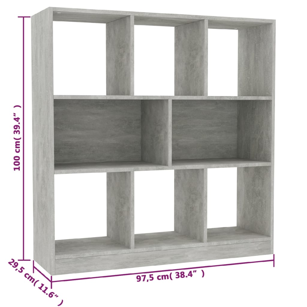 Bibliothèque 97,5x29,5x100 cm en bois travaillé