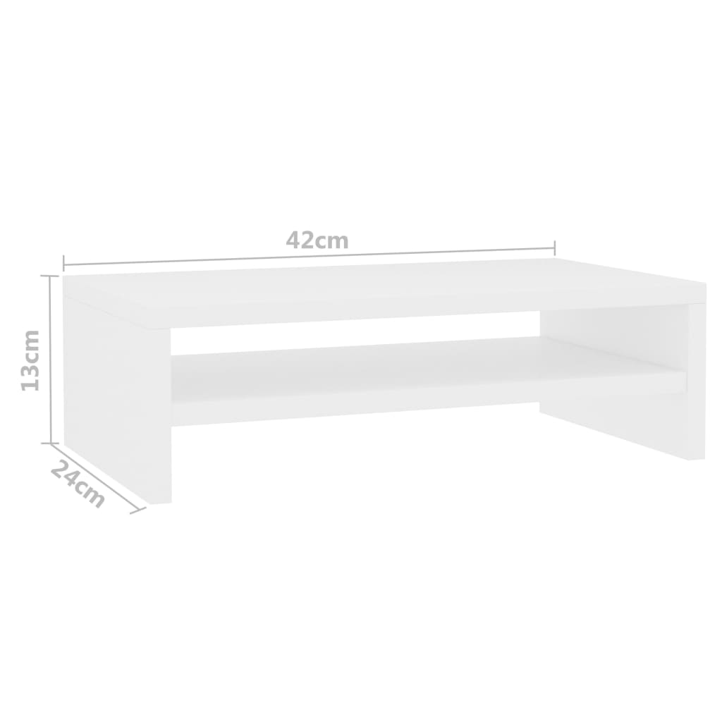 Support pour moniteur 42x24x13 cm en bois travaillé