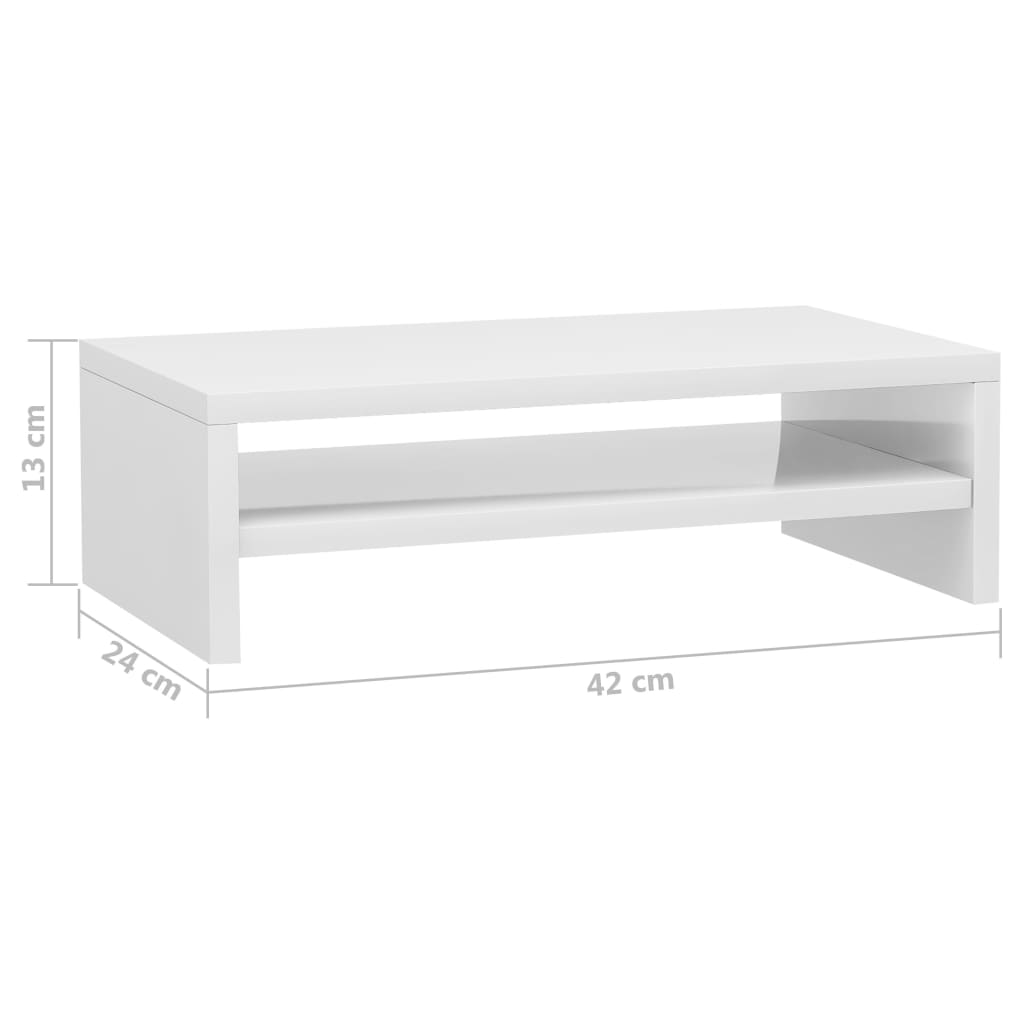 Support pour moniteur 42x24x13 cm en bois travaillé