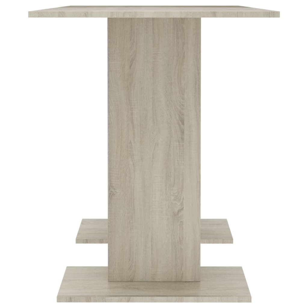 Eettafel 110x60x75 cm bewerkt hout