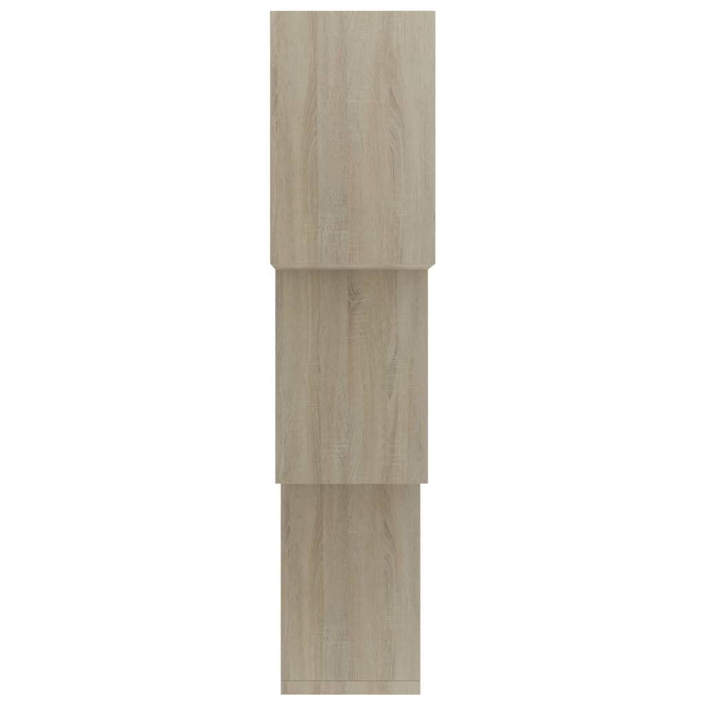 Wandschappen kubus 68x15x68 cm bewerkt hout betongrijs