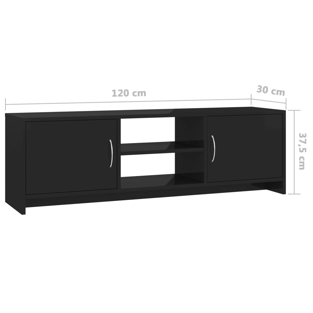 Meuble TV 120x30x37,5 cm bois fini chêne sonoma coloré