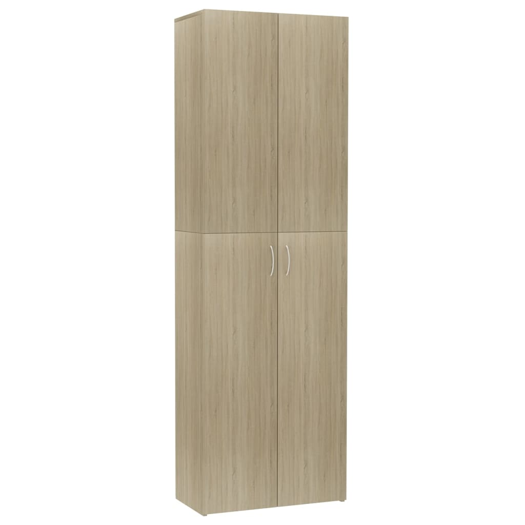 Archiefkast 60x32x115 cm bewerkt hout