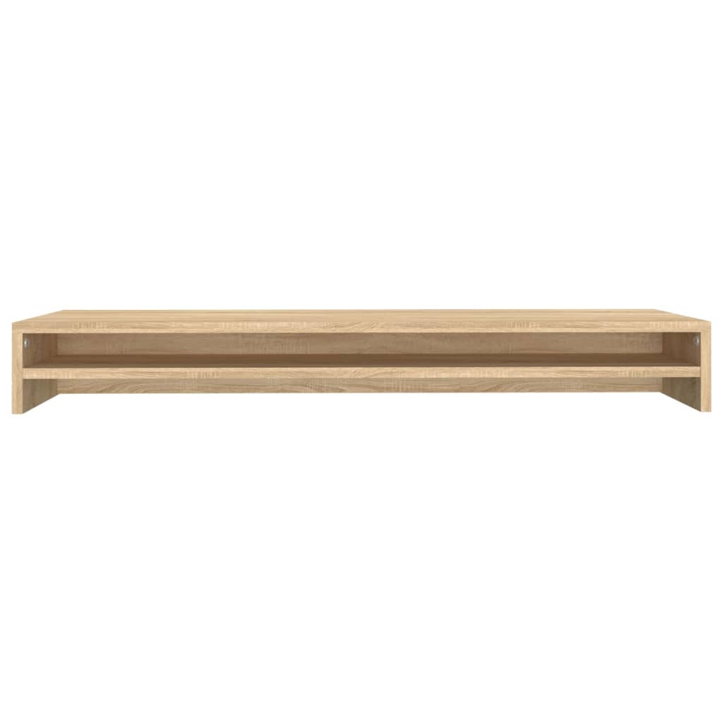 Monitorstandaard 100x24x13 cm bewerkt hout