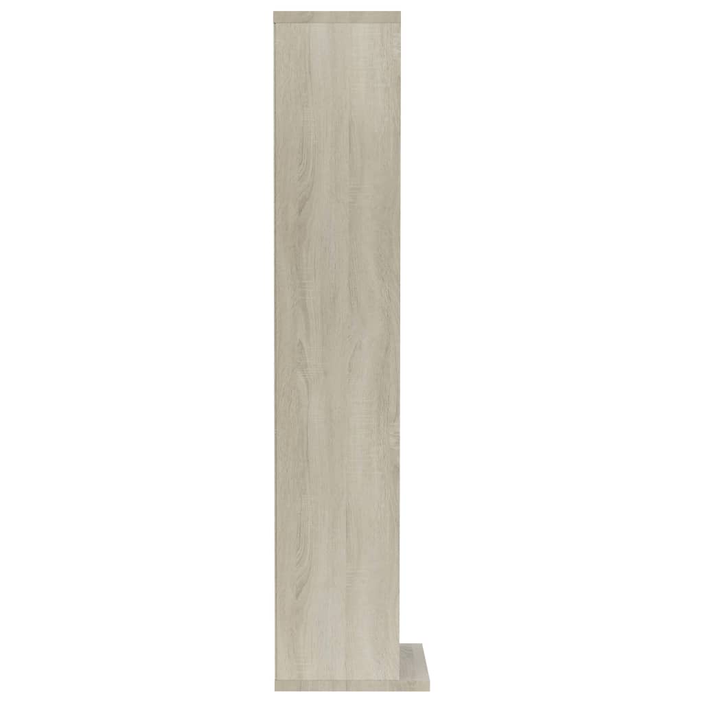 Cd-kast 21x20x88 cm bewerkt hout bruin eikenkleur