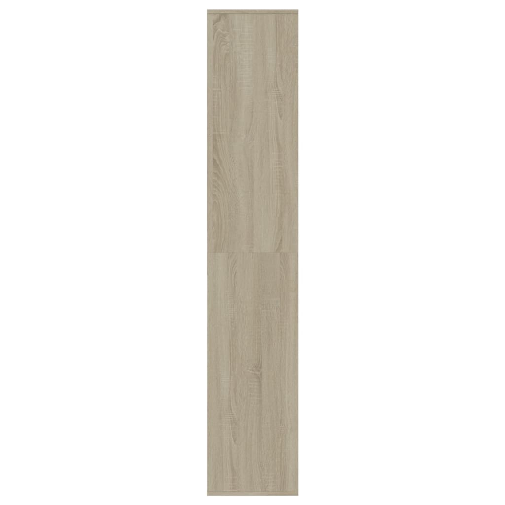 Schoenenkast 54x34x183 cm bewerkt hout eikenkleurig