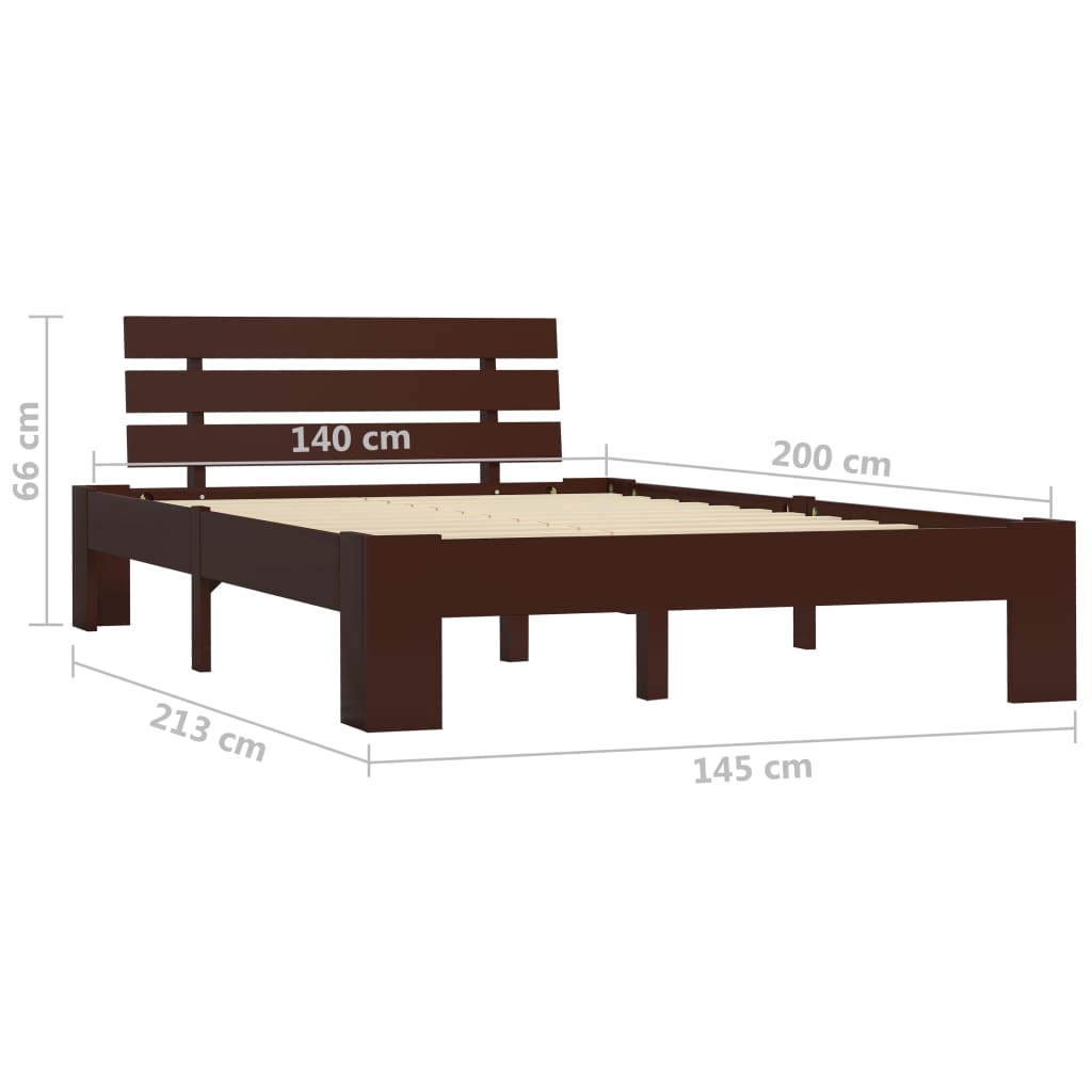 Bedframe massief grenenhout 180x200 cm