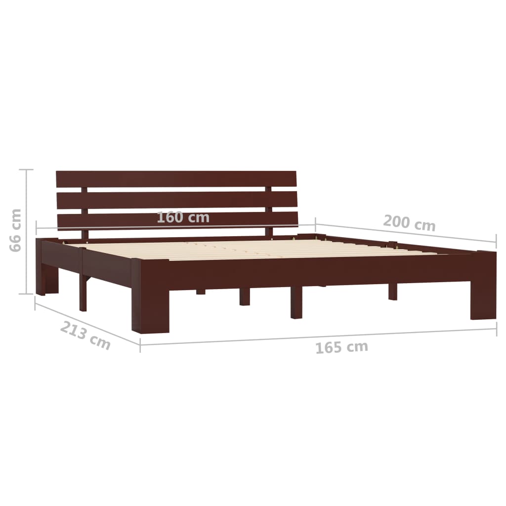 Bedframe massief grenenhout 180x200 cm