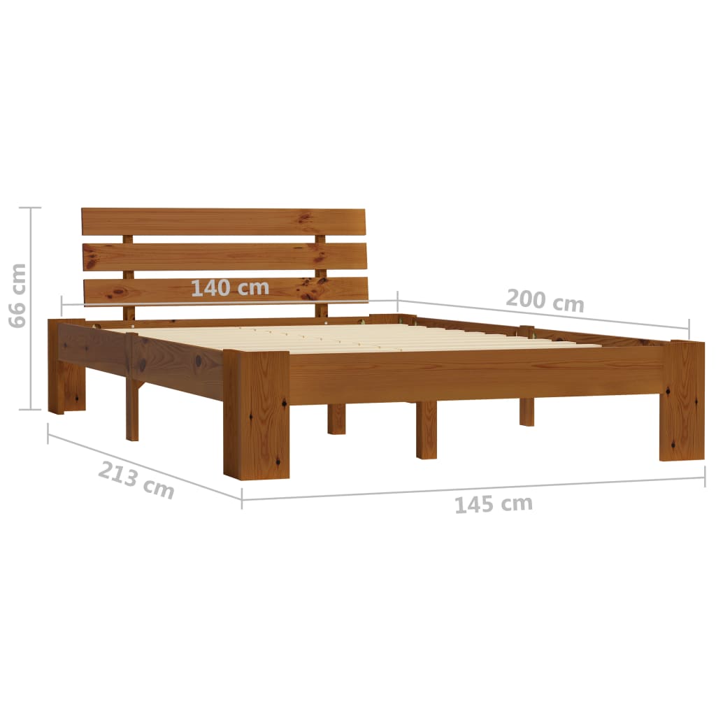 Bedframe massief grenenhout 180x200 cm