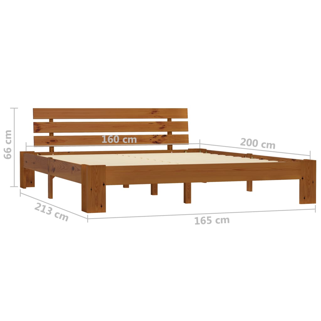 Bedframe massief grenenhout 180x200 cm